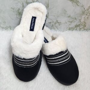 NAUTICA Faux Fur Lined Slippers